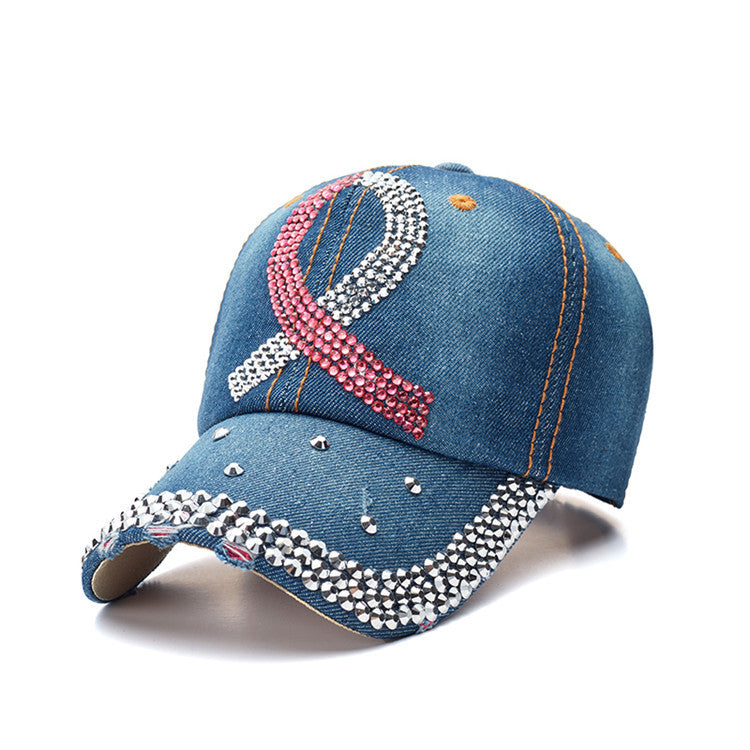 Wholesale Cotton Handmade Rhinestone Vermicelli With Baseball Cap